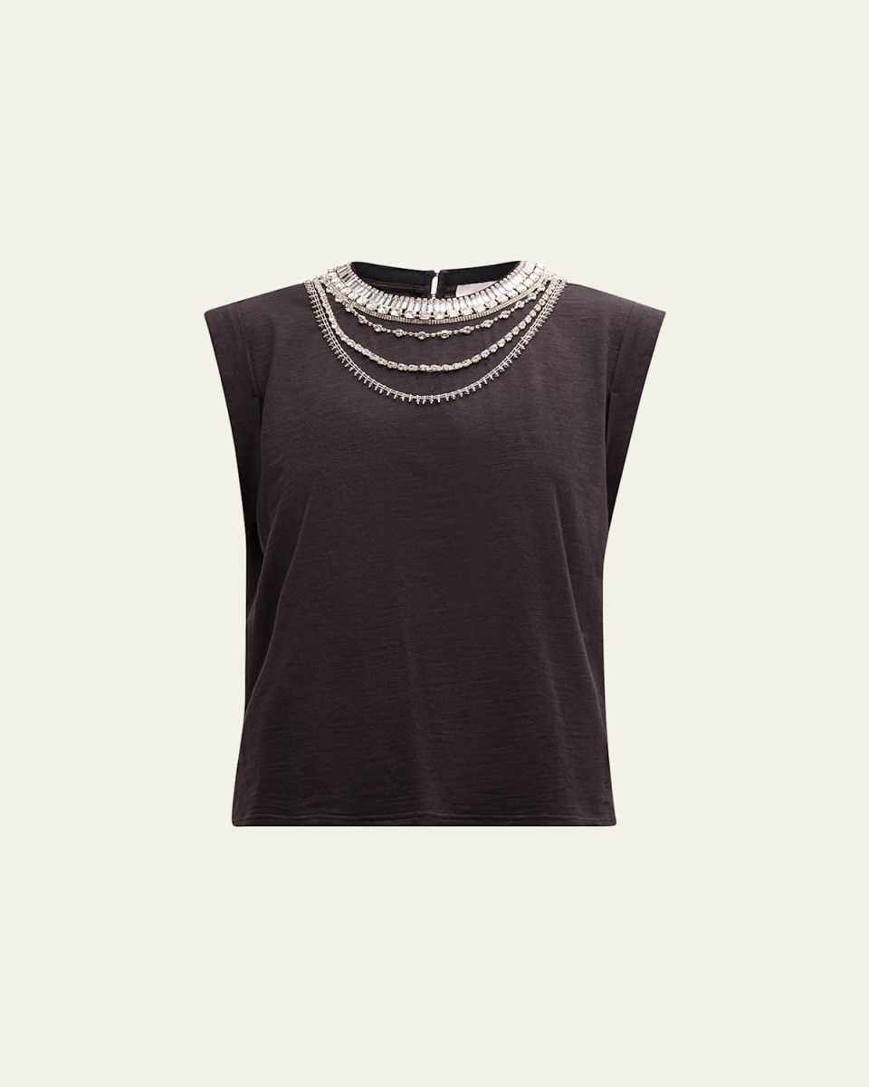 Bella Layered Necklace Cotton Tee